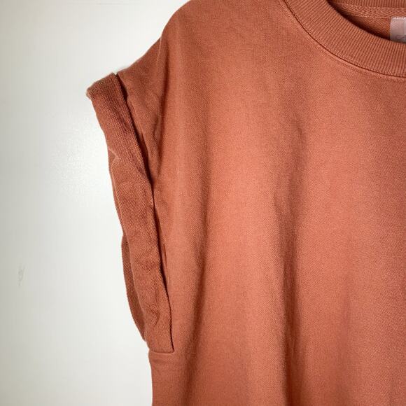 Calla Oversized Cotton Top Women’s XL Brown Tank Tunic Style Minimal - Picture 5 of 16